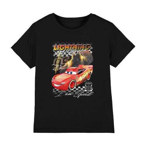 Front - Cars Childrens/Kids I Am Speed Lightning McQueen T-Shirt