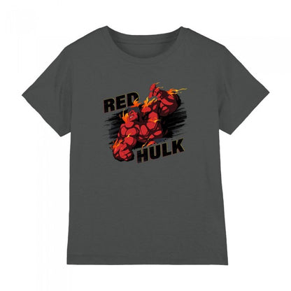 Front - Marvel Childrens/Kids Red Hulk Fire T-Shirt