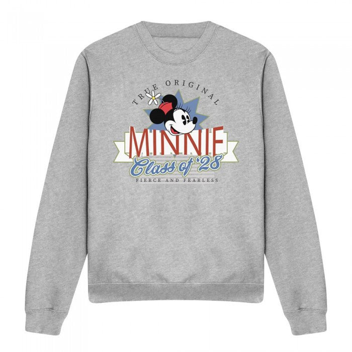 Front - Disney Classics Unisex Adult Class Of 28 Minnine Mouse Sweatshirt