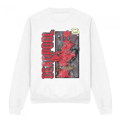 Front - Deadpool Unisex Adult I Said Mumble Sweatshirt