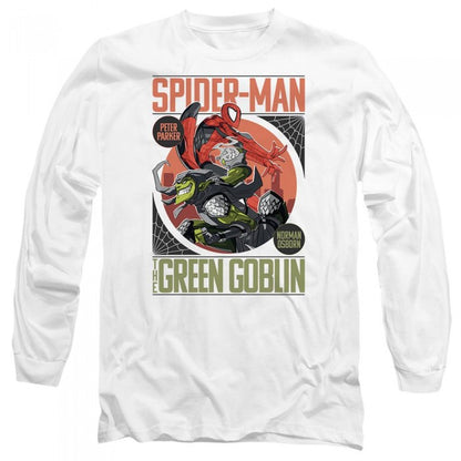 Front - Spider-Man Unisex Adult Vs Green Goblin T-Shirt