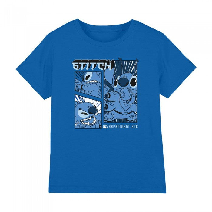 Front - Lilo & Stitch Childrens/Kids Stitch Comic Strip T-Shirt