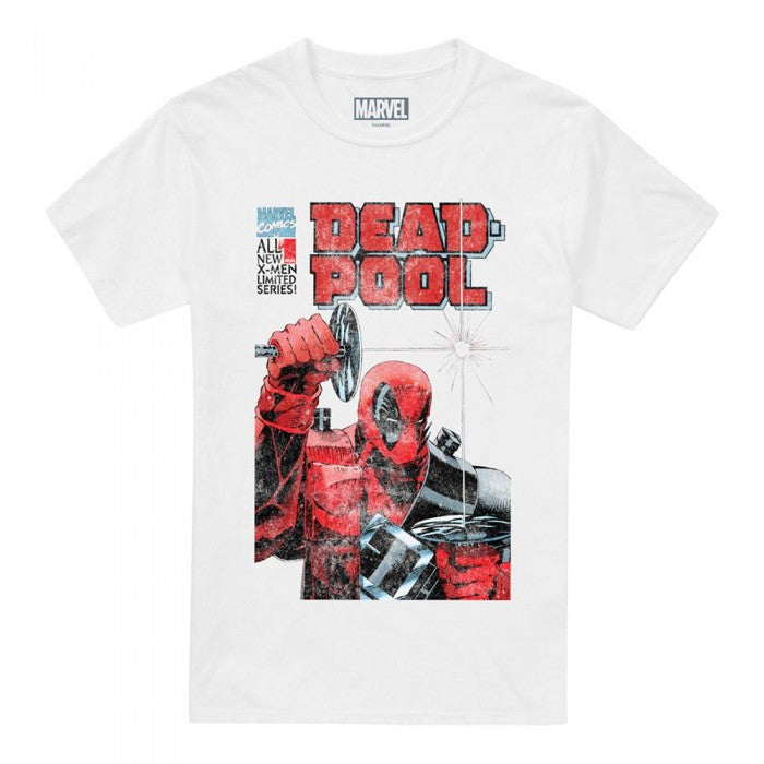 Front - Deadpool Mens Comic Cover T-Shirt