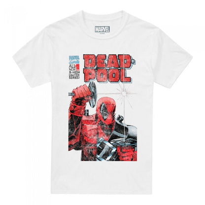 Front - Deadpool Mens Comic Cover T-Shirt
