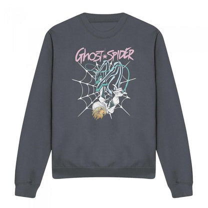 Front - Spider-Man Unisex Adult Ghost-Spider Neon Web Sweatshirt