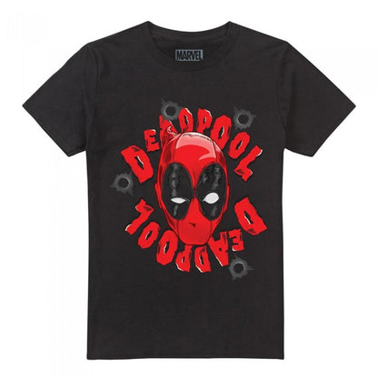 Front - Deadpool Mens Head T-Shirt