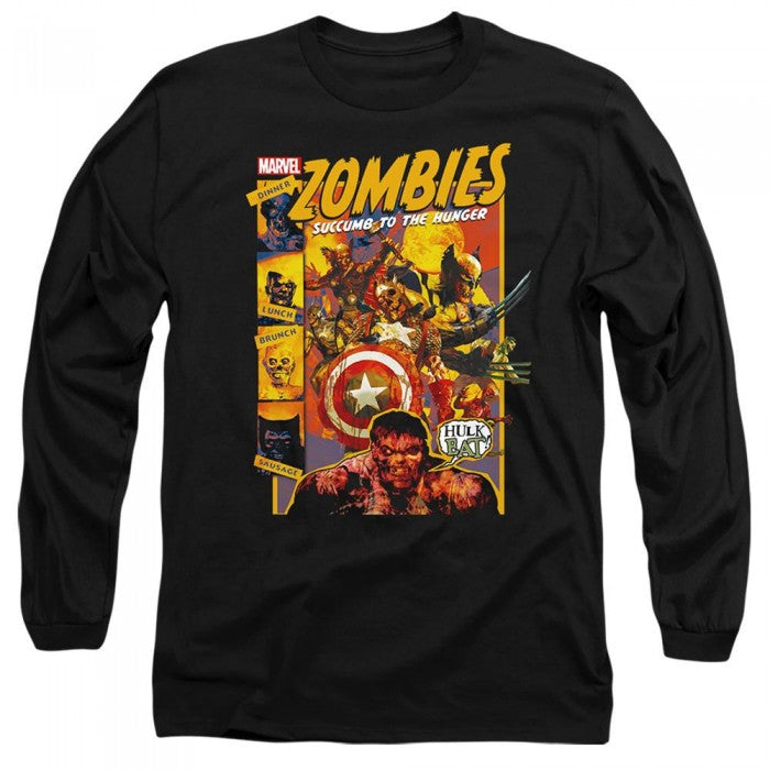 Front - Marvel Zombies Unisex Adult The Hunger Comic Cover T-Shirt
