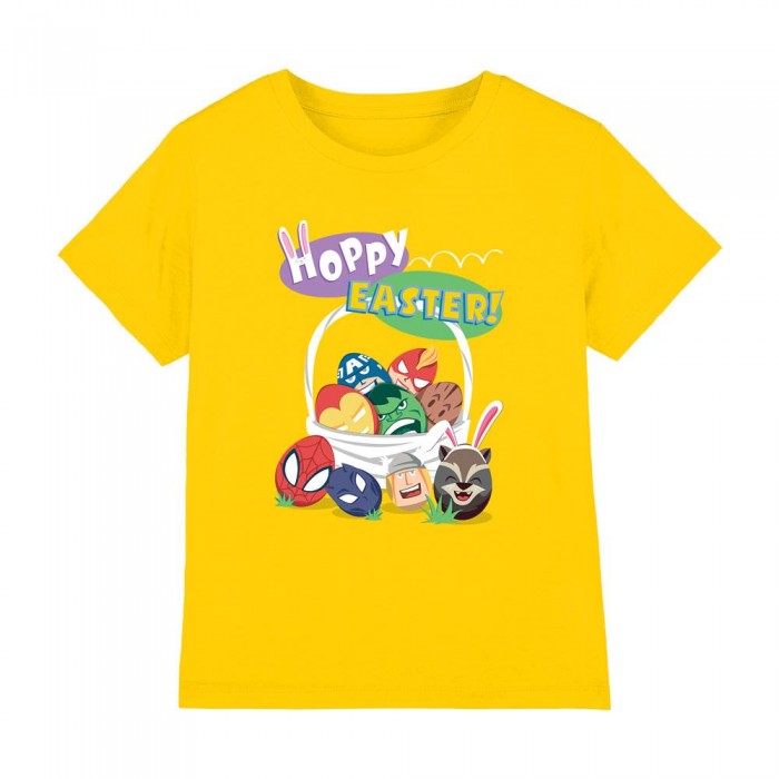 Front - Marvel Childrens/Kids Hoppy Eggs Easter T-Shirt