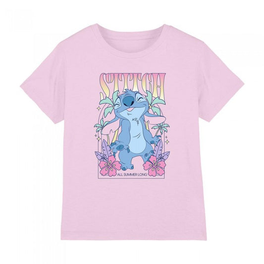 Front - Lilo & Stitch Childrens/Kids All Summer Long T-Shirt