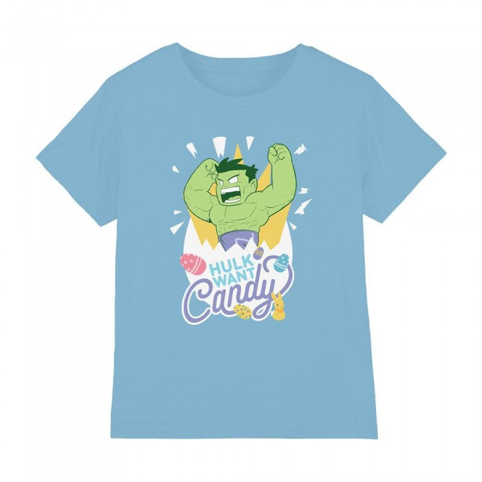 Front - Hulk Childrens/Kids Want Candy Easter T-Shirt