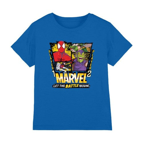 Front - Spider-Man Childrens/Kids Let The Battle Begin Green Goblin T-Shirt
