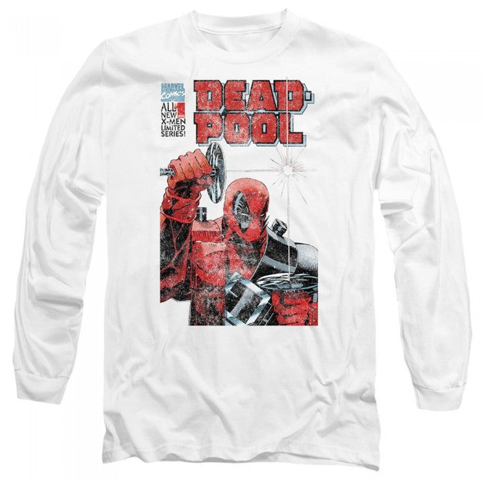 Front - Deadpool Unisex Adult Comic Cover T-Shirt