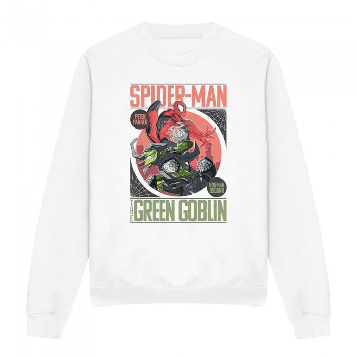 Front - Spider-Man Unisex Adult Vs Green Goblin Sweatshirt