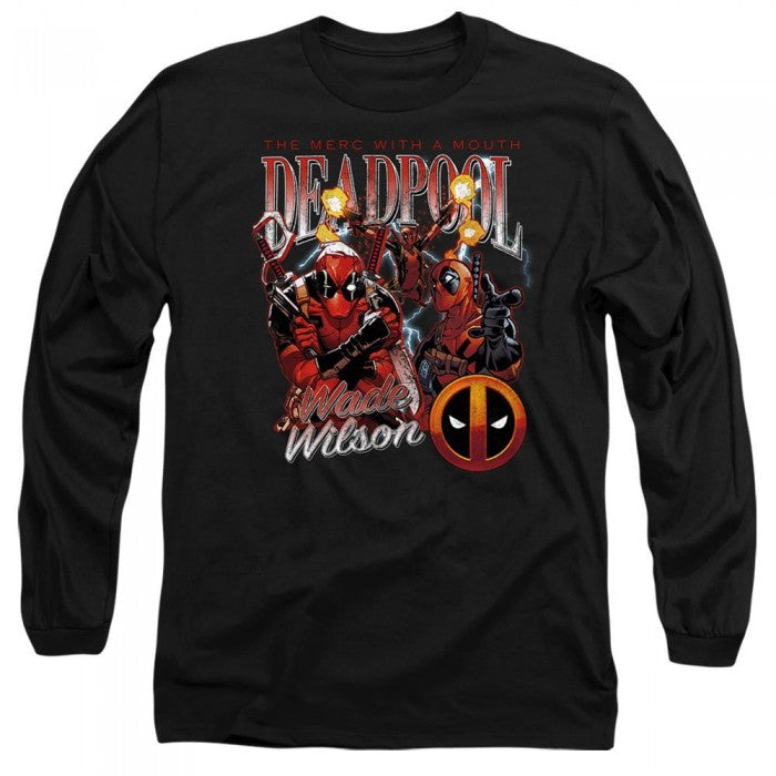 Front - Deadpool Unisex Adult Character Montage T-Shirt