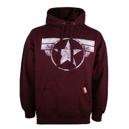Front - Captain America Mens Logo Hoodie