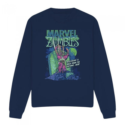 Front - Marvel Zombies Unisex Adult Wolverine Grave Sweatshirt
