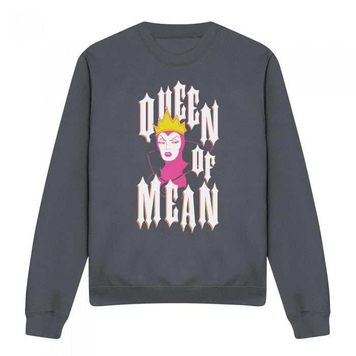 Front - Disney Villains Unisex Adult Queen Of Mean Sweatshirt