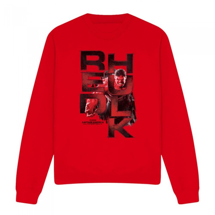 Front - Captain America: Brave New World Unisex Adult Red Hulk Logo Sweatshirt