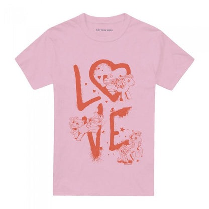Front - My Little Pony Mens Love Graffiti T-Shirt