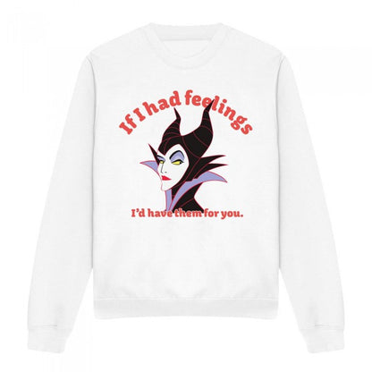 Front - Disney Villains Unisex Adult If I Had Feelings Maleficent Sweatshirt