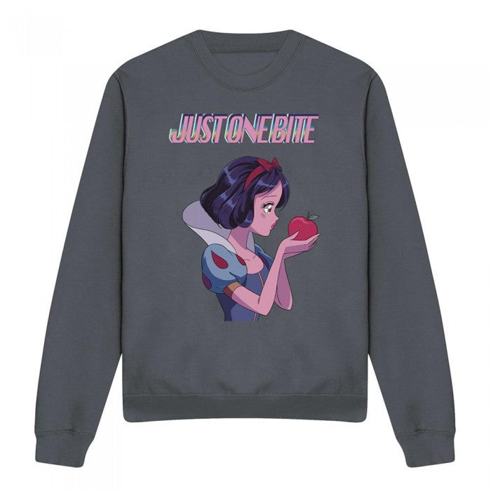 Front - Snow White Unisex Adult Just One Bite Sweatshirt