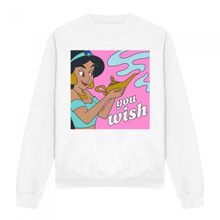 Front - Aladdin Unisex Adult You Wish Jasmine Sweatshirt