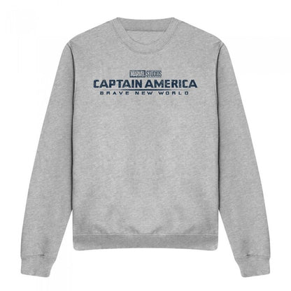 Front - Captain America: Brave New World Unisex Adult Distressed Logo Sweatshirt