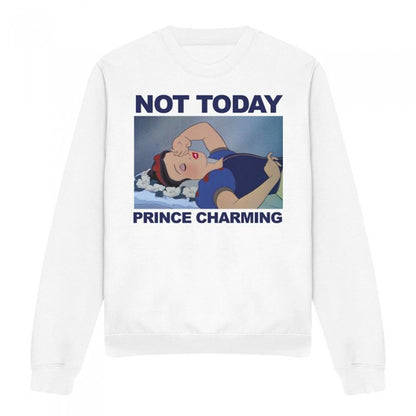 Front - Snow White Unisex Adult Not Today Sweatshirt