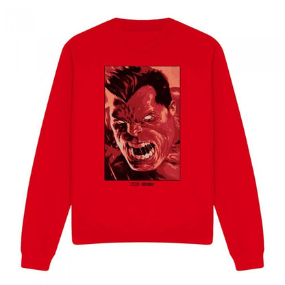 Front - Marvel Unisex Adult Red Hulk Roar Sweatshirt