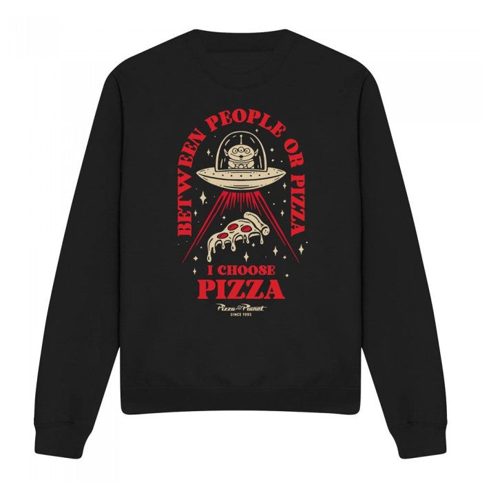 Front - Toy Story Unisex Adult Pizza Or People Sweatshirt