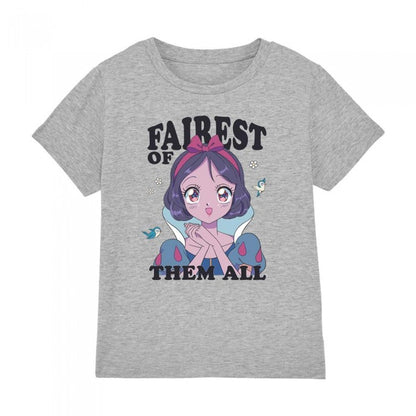 Front - Disney Princess Childrens/Kids Fairest Of Them All Snow White Anime T-Shirt