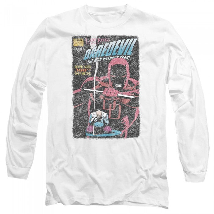 Front - Daredevil Unisex Adult Last Rites Comic Cover T-Shirt