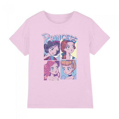 Front - Disney Princess Childrens/Kids Anime T-Shirt