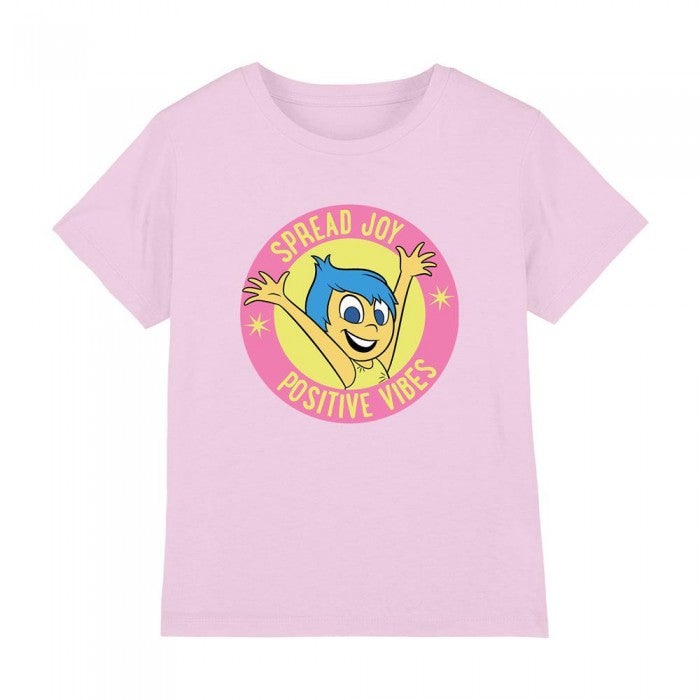 Front - Inside Out 2 Childrens/Kids Positive Vibes Joy T-Shirt