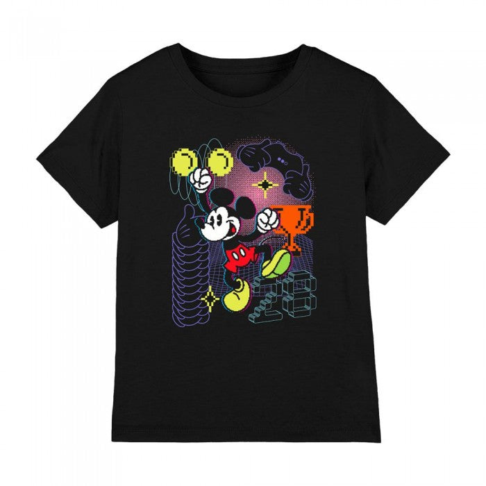 Front - Mickey Mouse Childrens/Kids Pixel T-Shirt