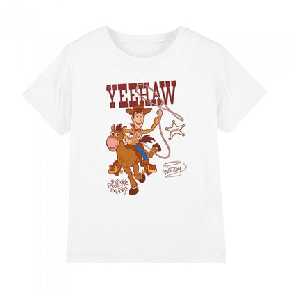 Front - Toy Story 2 Childrens/Kids Yeehaw Woody T-Shirt