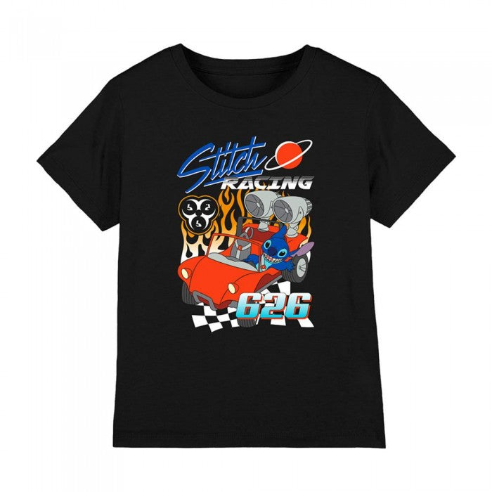 Front - Lilo & Stitch Childrens/Kids 626 Racing T-Shirt