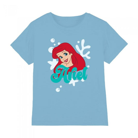 Front - Disney Princess Childrens/Kids Ariel Headshot T-Shirt