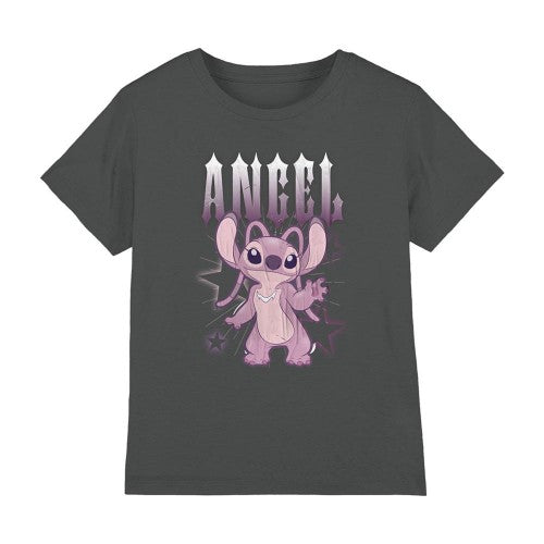 Front - Lilo & Stitch Childrens/Kids Angel T-Shirt