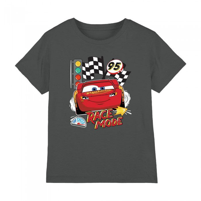 Front - Cars Childrens/Kids Race Mode T-Shirt
