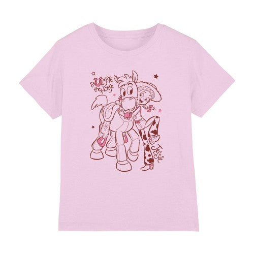 Front - Toy Story 2 Childrens/Kids Jessie & Bullseye Outline T-Shirt