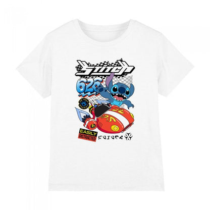 Front - Lilo & Stitch Childrens/Kids 626 Racing T-Shirt