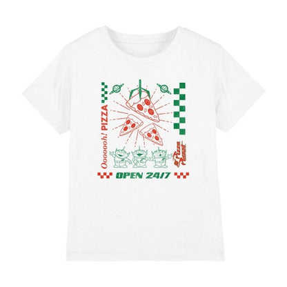 Front - Toy Story Childrens/Kids Little Green Men Pizza Planet T-Shirt