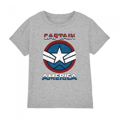 Front - Captain America: Brave New World Childrens/Kids Badge T-Shirt