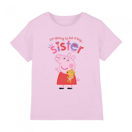 Front - Peppa Pig Childrens/Kids Big Sister T-Shirt