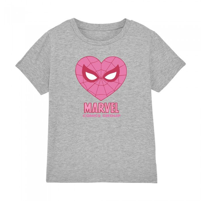 Front - Spider-Man Childrens/Kids Heart T-Shirt