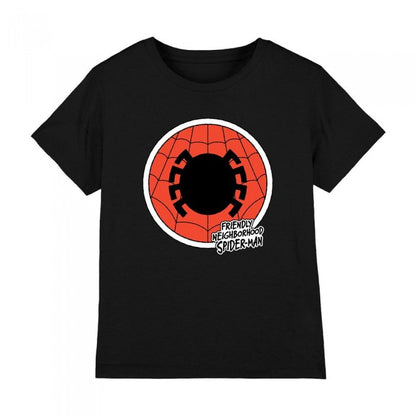 Front - Spider-Man Childrens/Kids Friendly Neighborhood Badge T-Shirt
