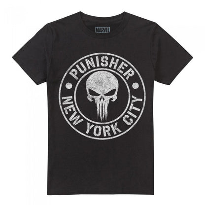 Front - The Punisher Mens NYC Logo T-Shirt