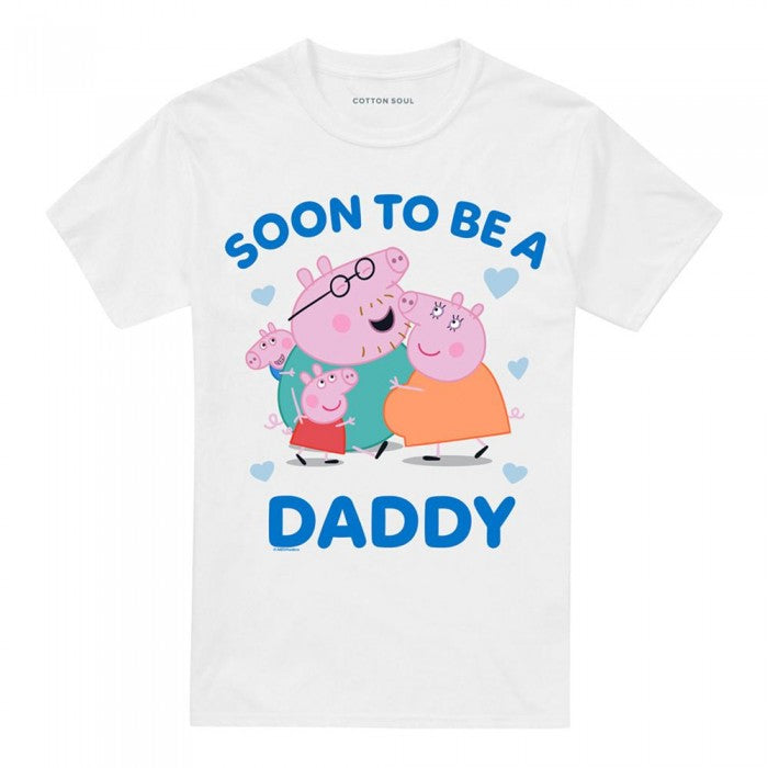 Front - Peppa Pig Mens Soon To Be Daddy Pig T-Shirt