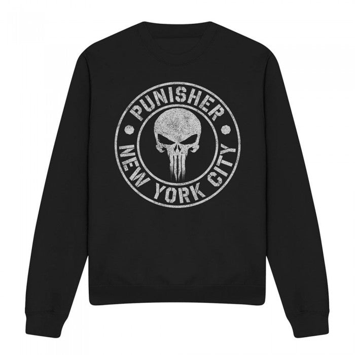 Front - The Punisher Unisex Adult NYC Logo Sweatshirt